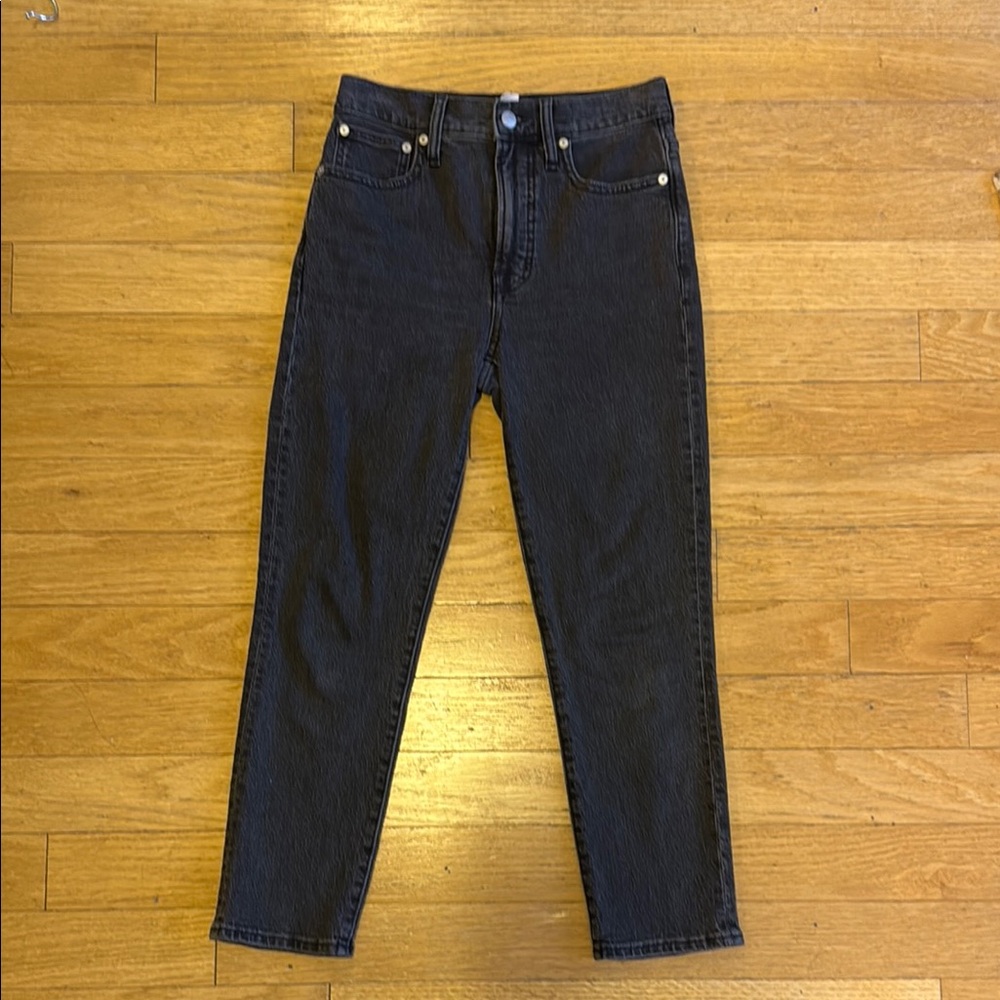 Madewell Perfect Vintage Jeans | Petite 24 | Washed black denim